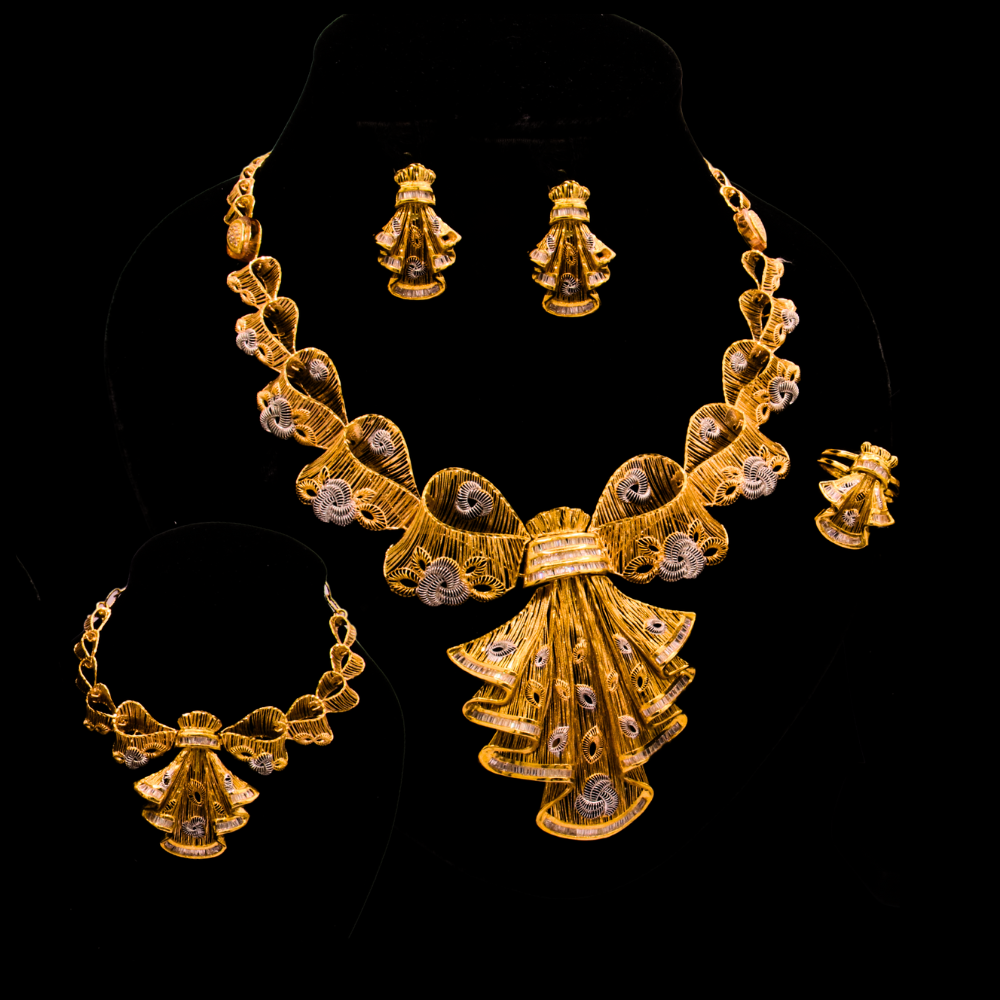 21K Gold Lazurde Necklace Set